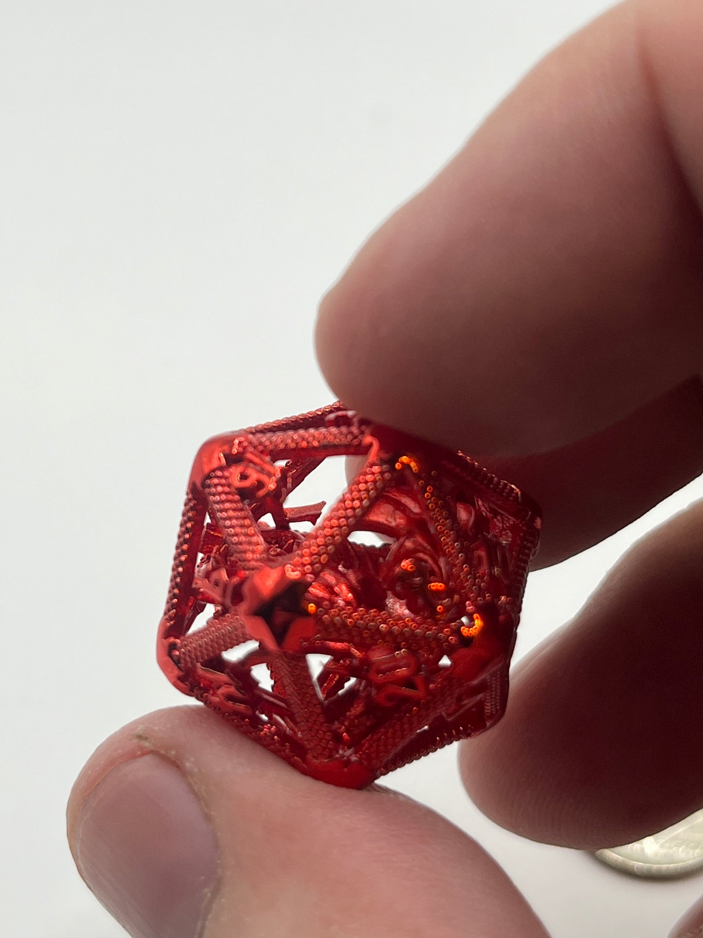 Caged Dragon (Metal D20)