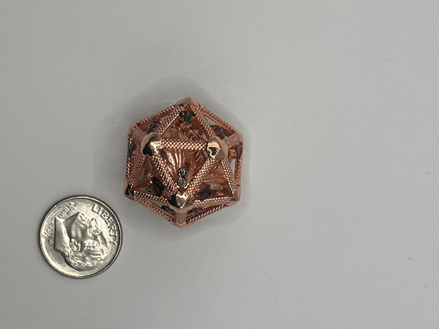 Caged Dragon (Metal D20)