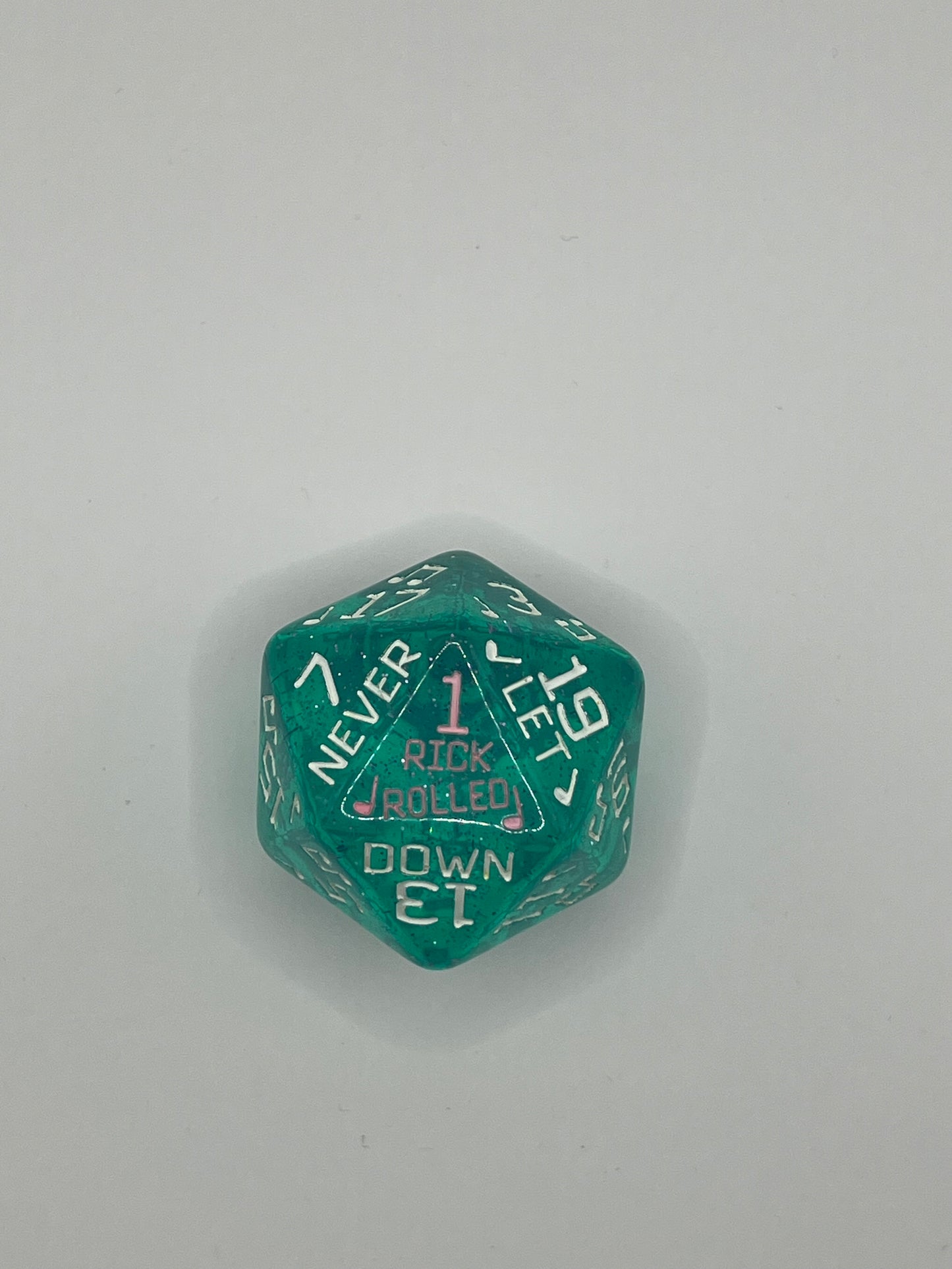 Rick Rolled Giant D20